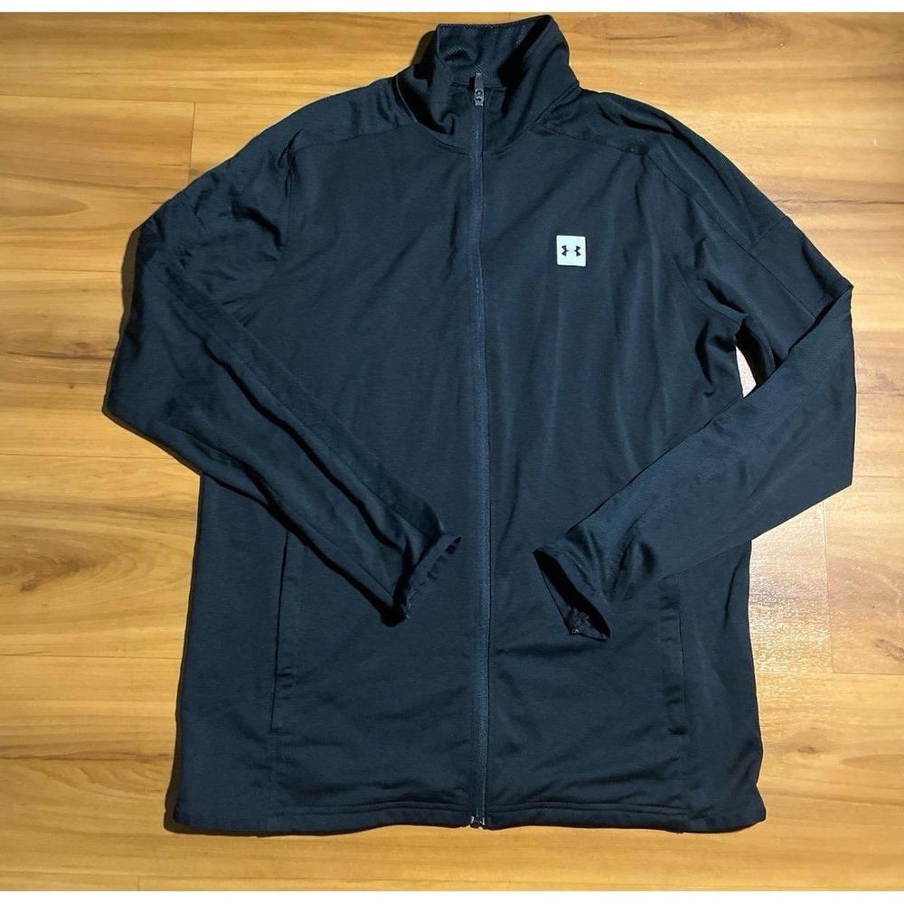 Mens Under Armour Fitted Full Zip Performance Active Athletic Pocket Jacket